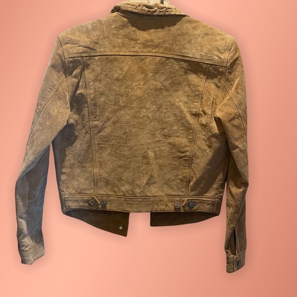 JOUJOU SKINS -FITTED TAN LEATHER JACKET - Picture 2 of 9